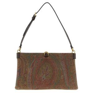 Etro Brown Pvc Clutch Women's Bag